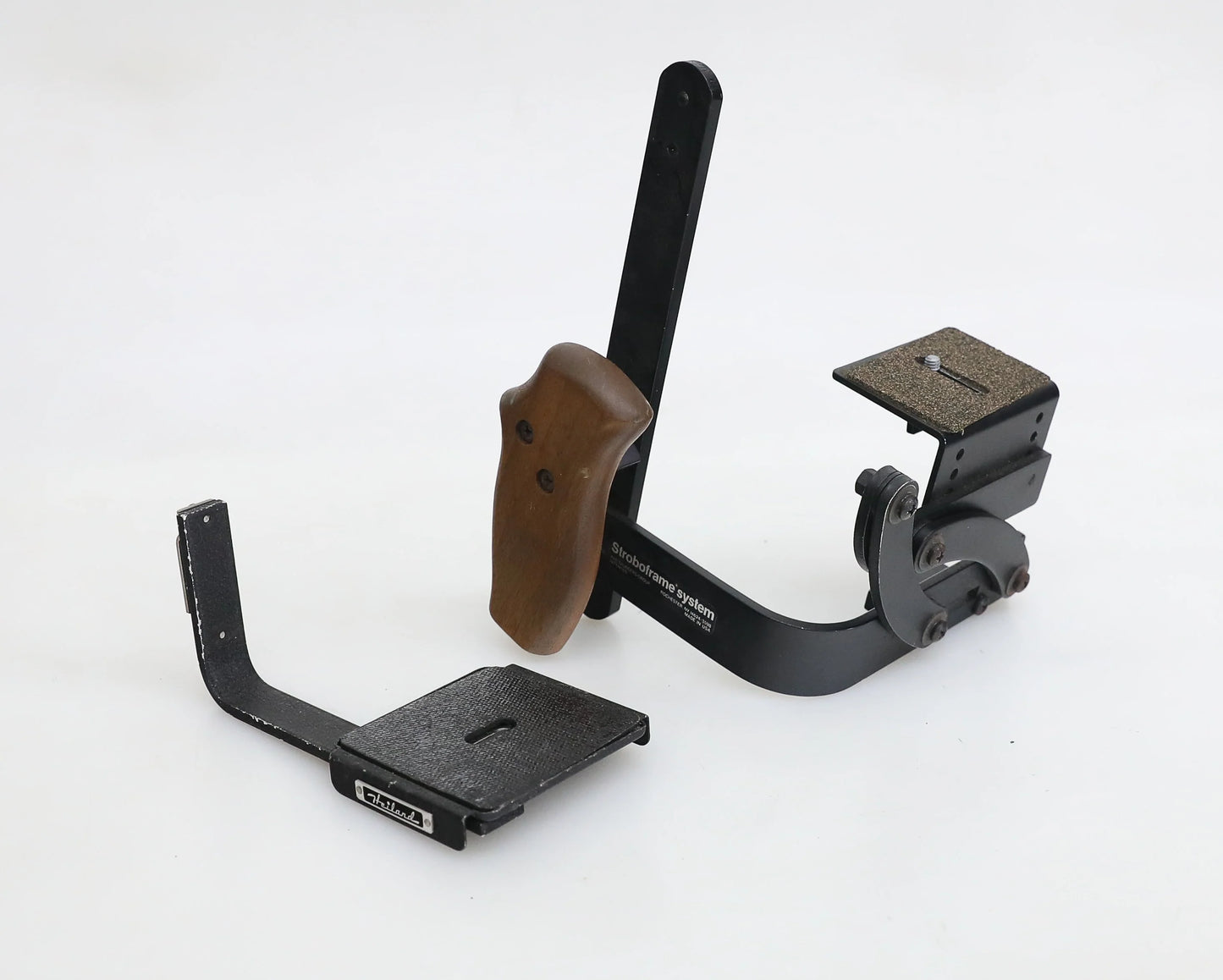 Set of 2 Vintage Camera Brackets - Heiland and Stroboframe