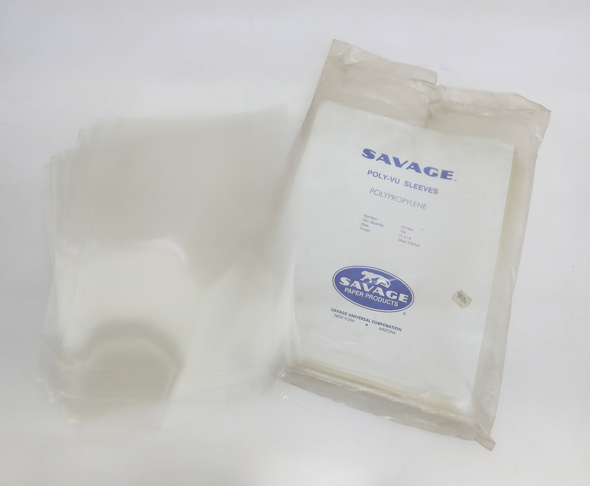 Savage 11x14 Archival Polypropylene Clean Sleeves - PACK OF 96