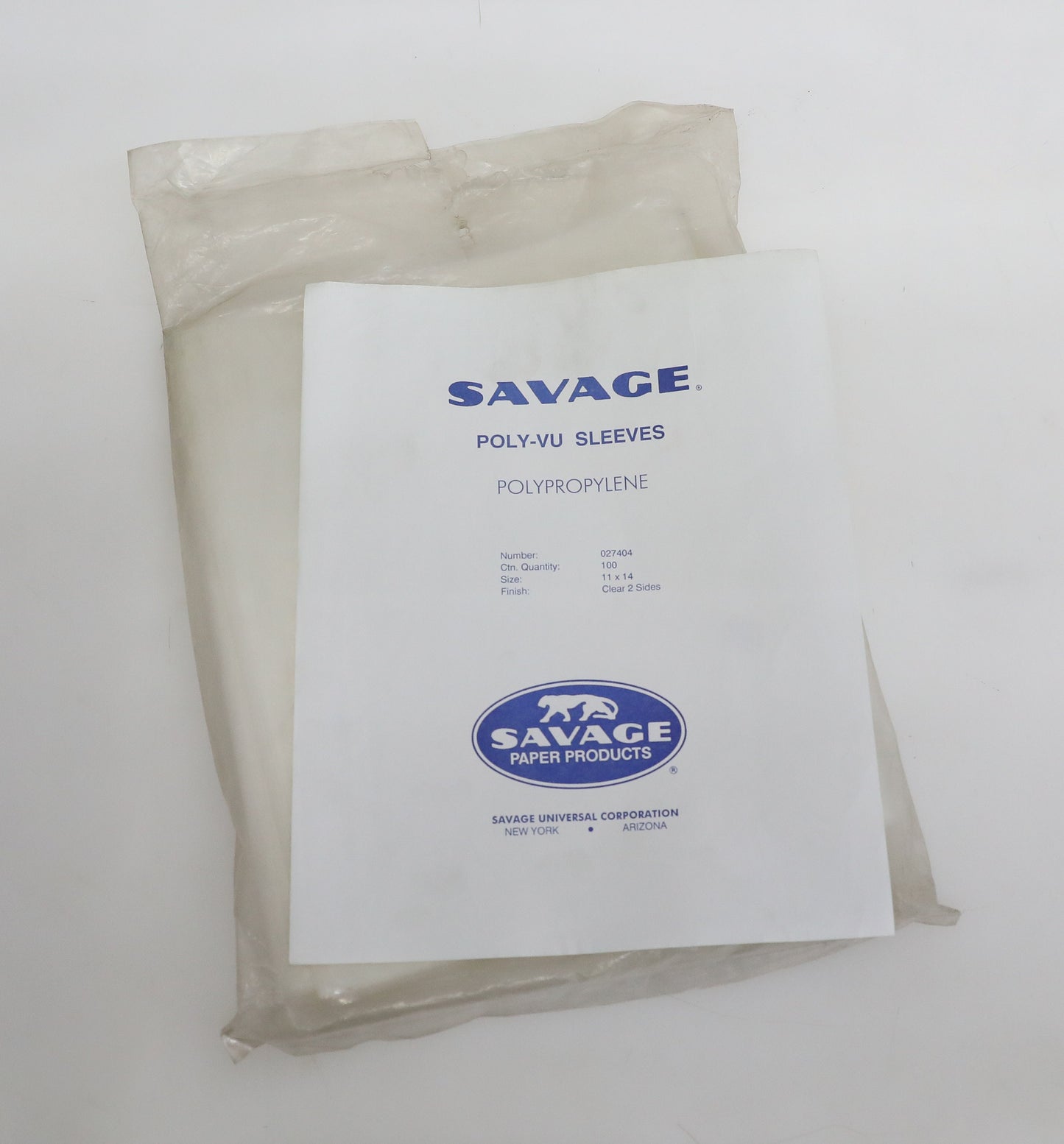 Savage 11x14 Archival Polypropylene Clean Sleeves - PACK OF 96