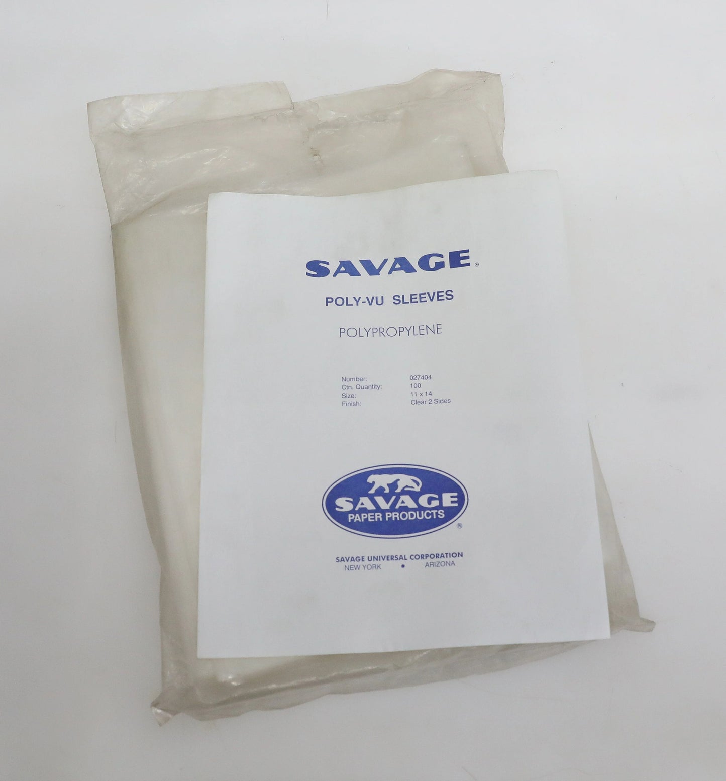Savage 11x14 Archival Polypropylene Clean Sleeves - PACK OF 96