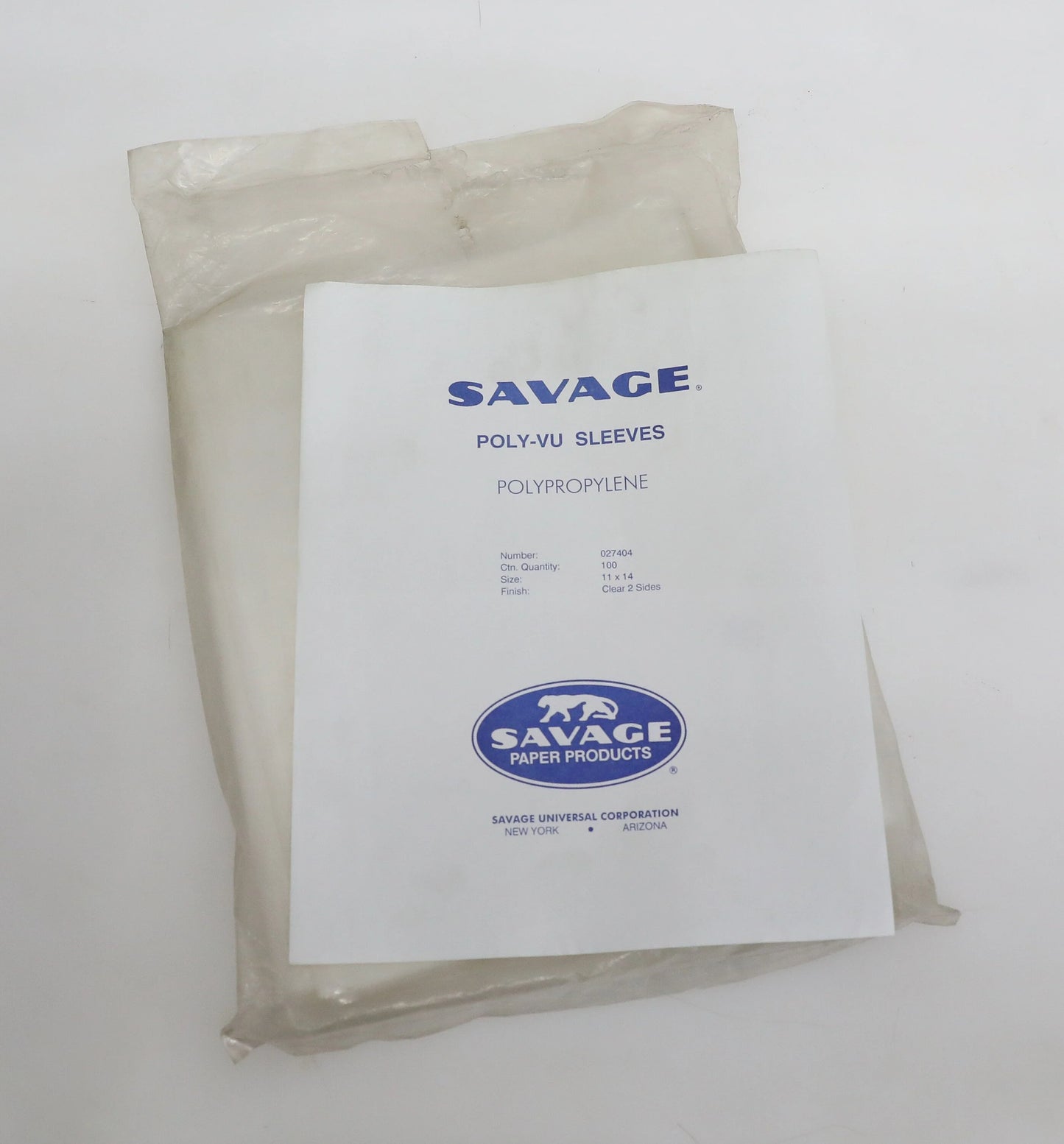 Savage 11x14 Archival Polypropylene Clean Sleeves - PACK OF 96