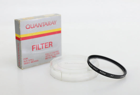 Quantaray 62mm Close-Up +1 Filter in Original Box and Case