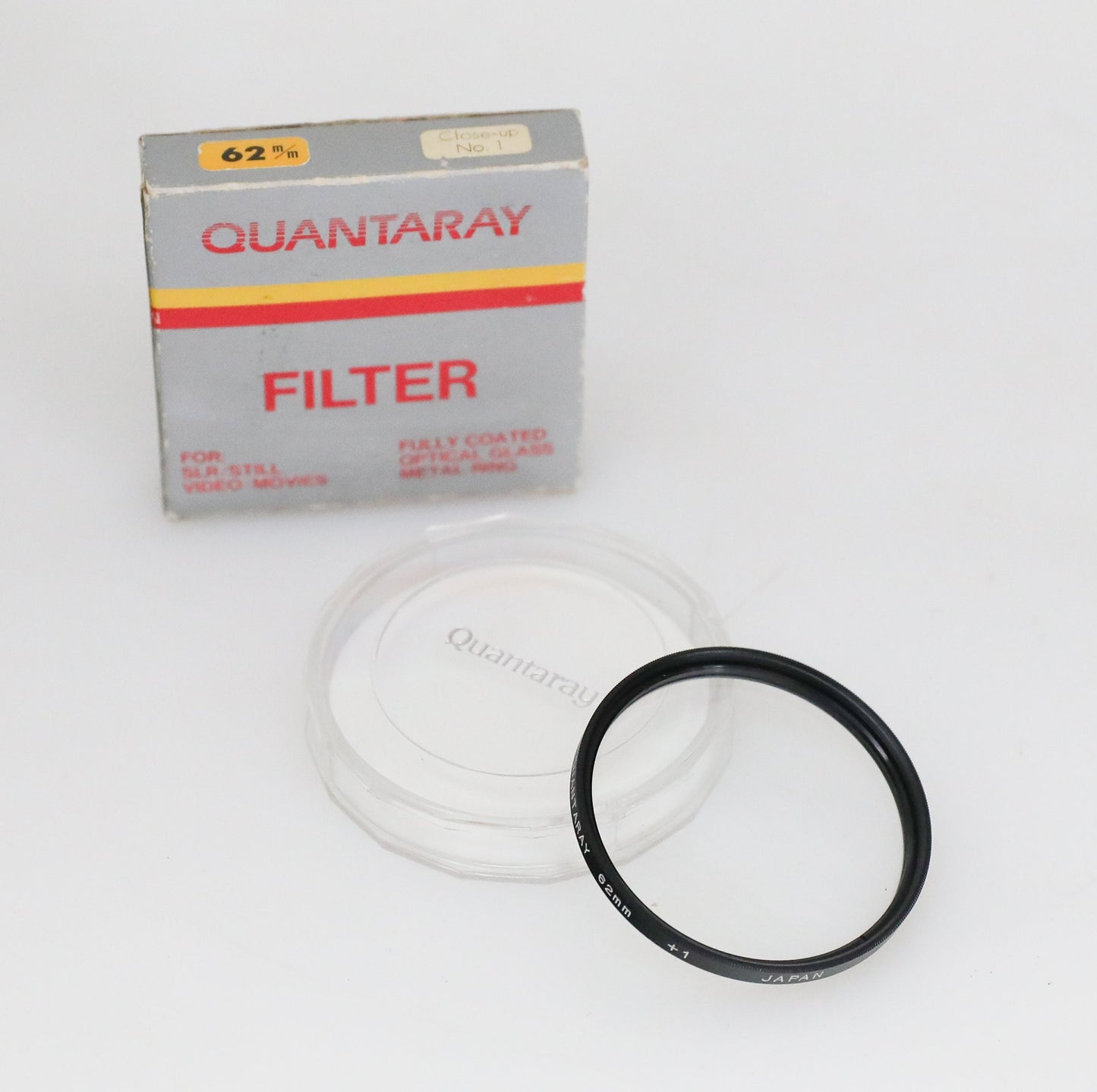 Quantaray 62mm Close-Up +1 Filter in Original Box and Case