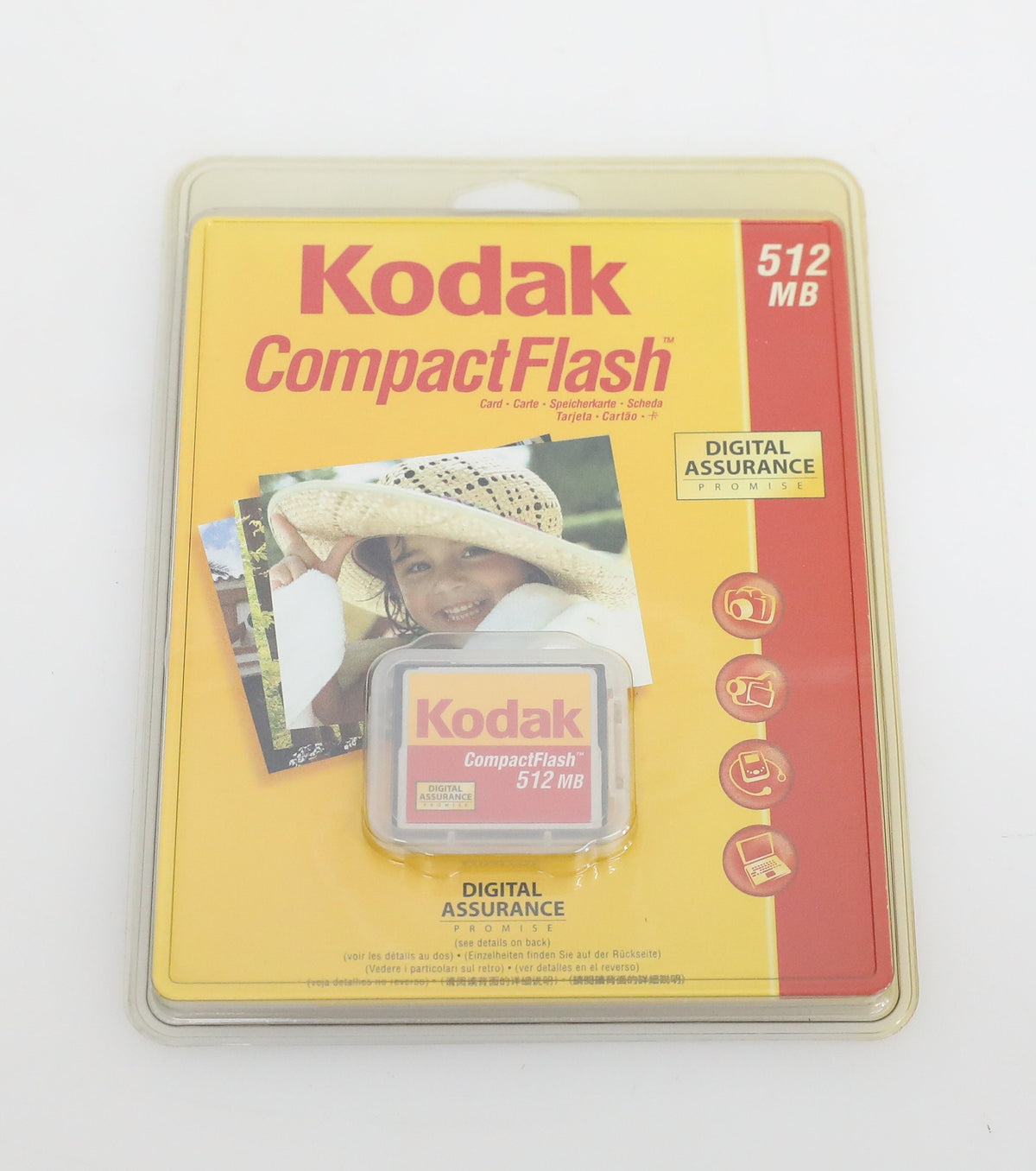 Kodak Compact Flash 512MB Card w Protective Case - New Old Stock