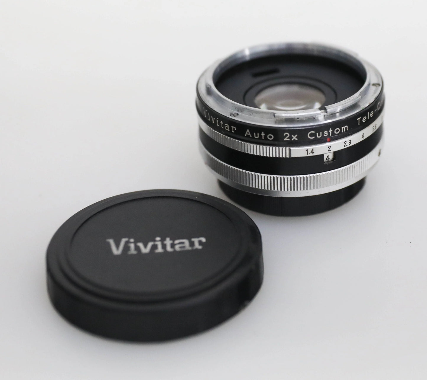 Vivitar 2X Tele-Converter Model 2X-4 with Case for Canon Film Camera