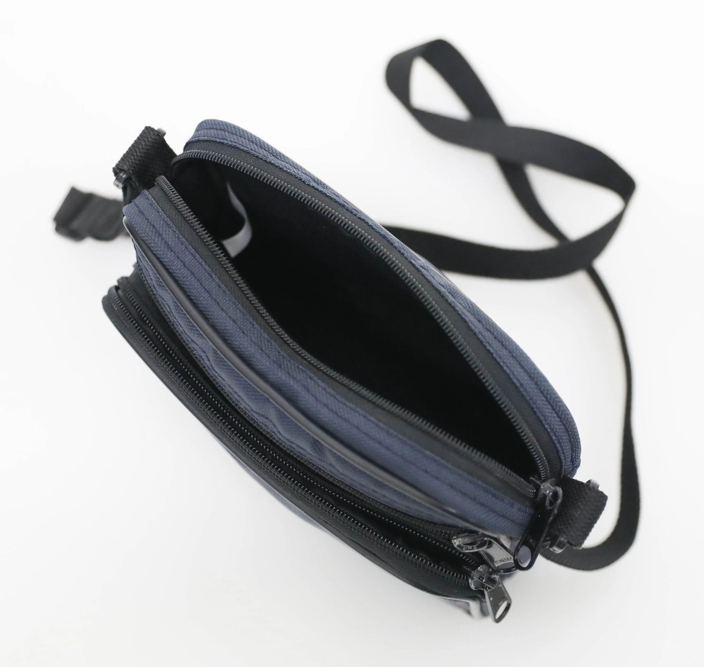 Vintage Point and Shoot Digital Camera Bag - Navy Blue and Black