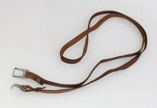 Vintage Brown Leather or Pleather Camera Strap
