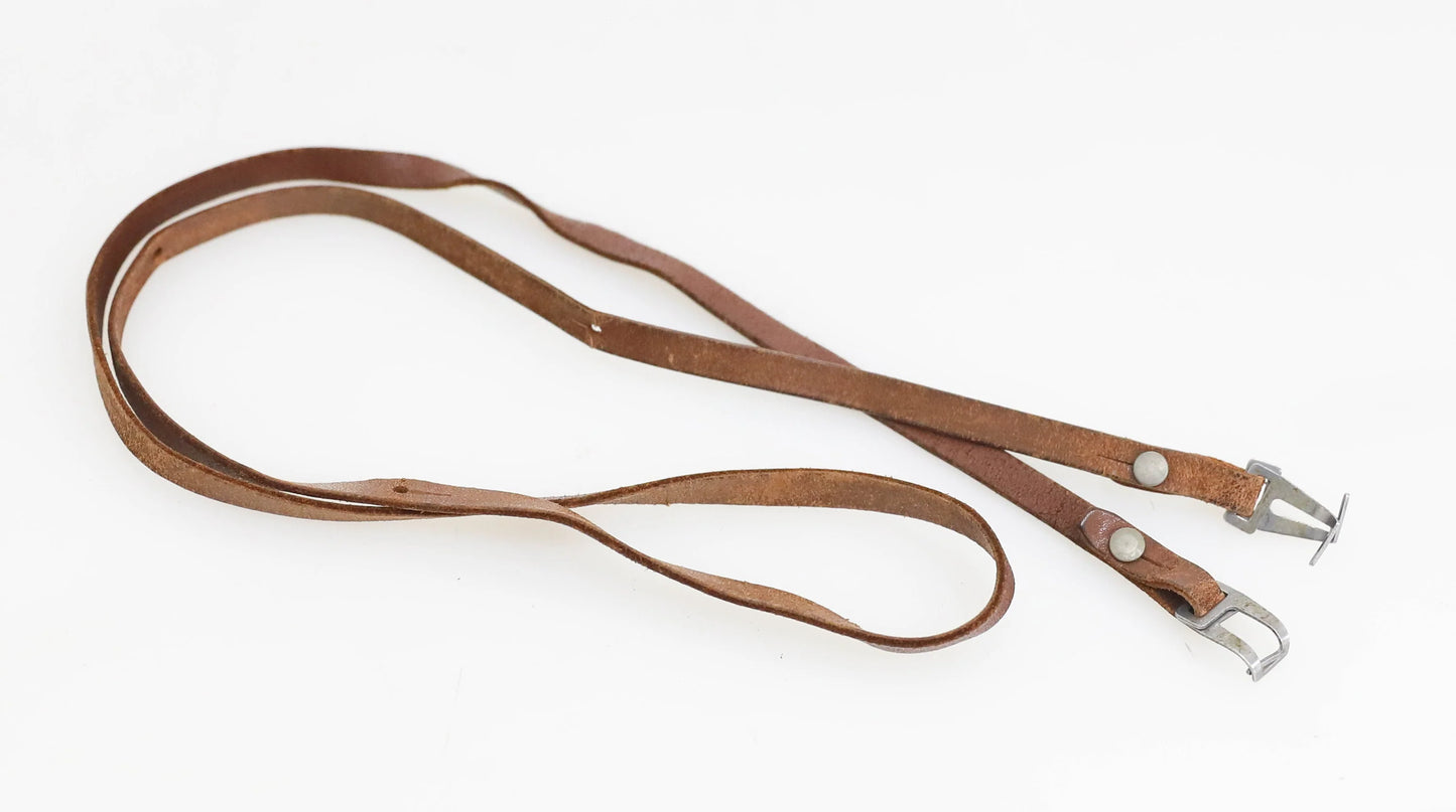 Vintage Brown Leather or Pleather Camera Strap