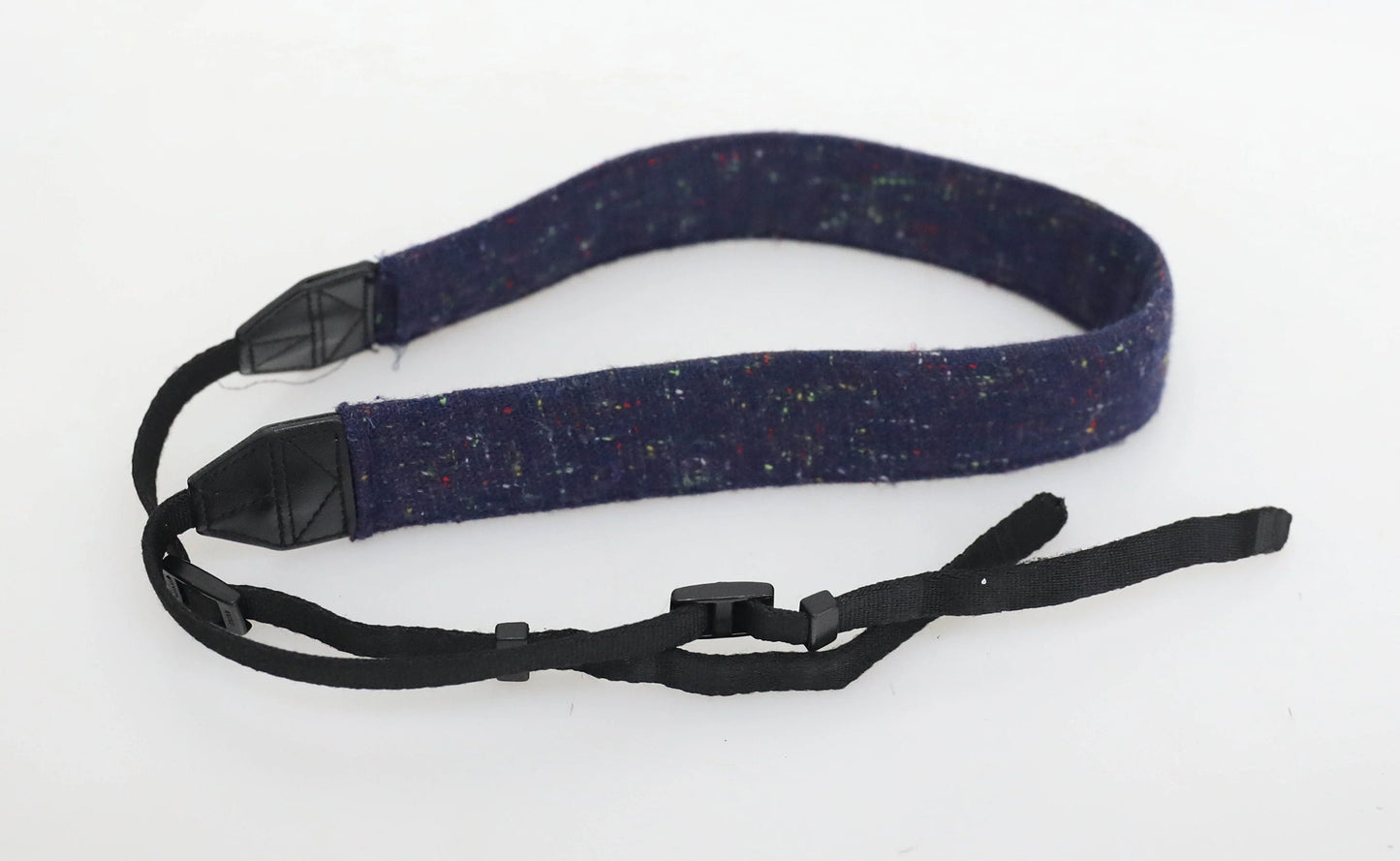 Vintage Nikon Camera Strap - Blue Cloth, Heavy Duty