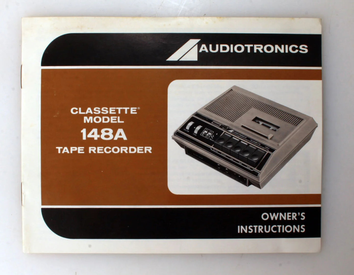Audiotronics 148A Tape Recorder Manual