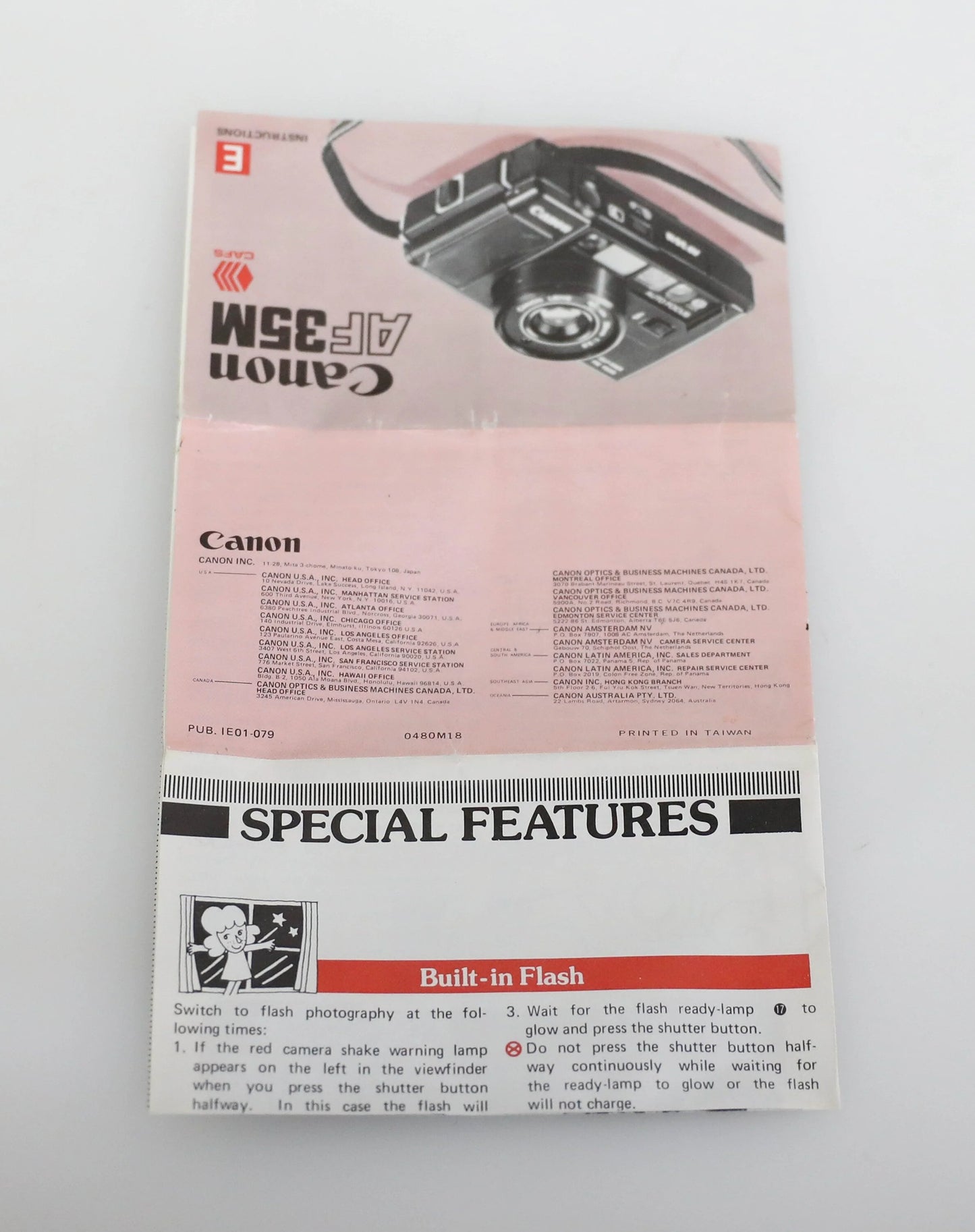 Vintage Canon Sure Shot AF35M Manual in English