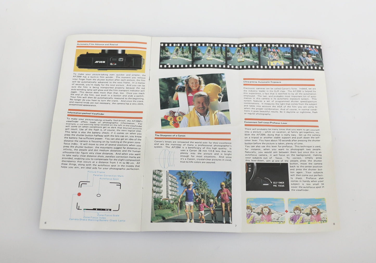 Canon AF35M Sure Shot Vintage Original Brochure