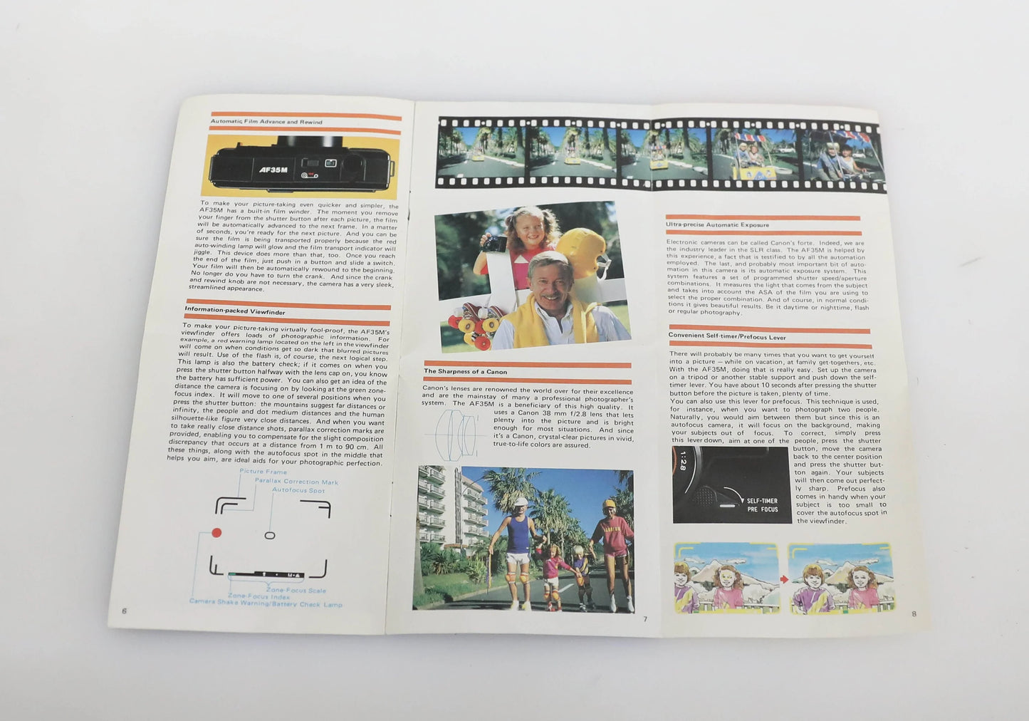 Canon AF35M Sure Shot Vintage Original Brochure