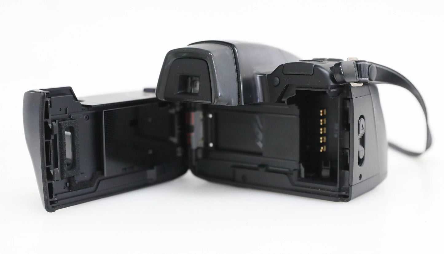 Vintage Olympus IS-1 AF 35mm Film Camera with Built-in Flash, Manual, and Strap