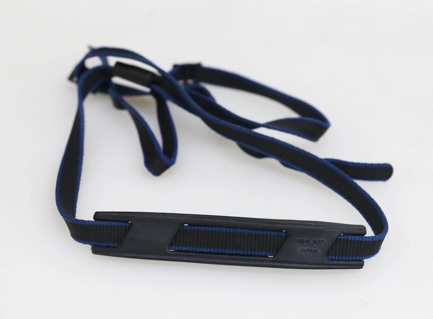 Vintage Minolta Film Camera Strap - Black/Blue