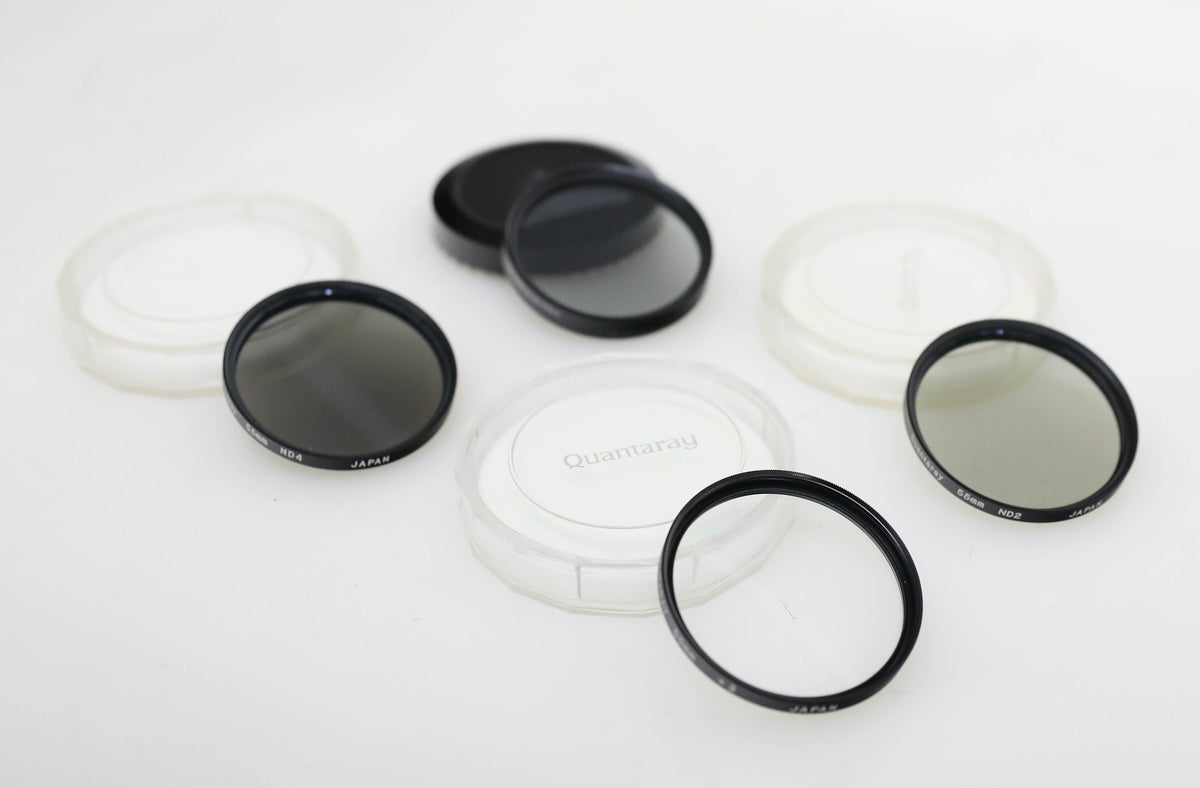 55mm Filter Set - ND2/ND4/Close Up +3/Circular Polarizer Quantaray & Cokinlight