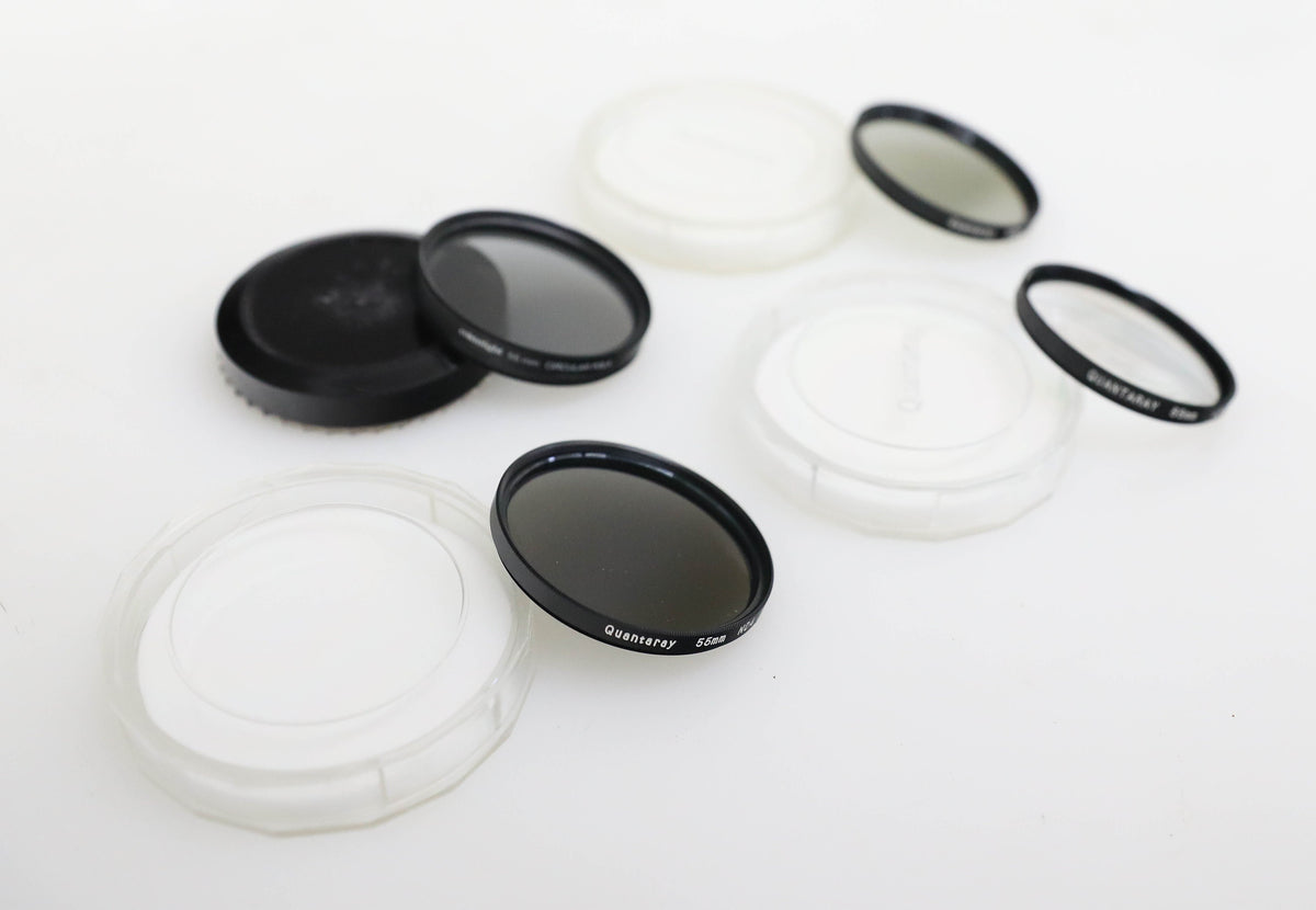 55mm Filter Set - ND2/ND4/Close Up +3/Circular Polarizer Quantaray & Cokinlight