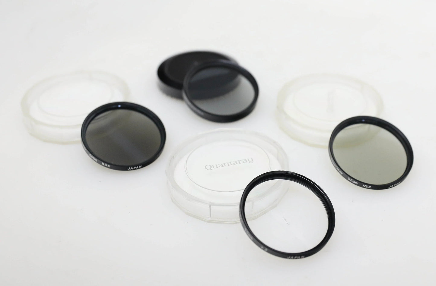 55mm Filter Set - ND2/ND4/Close Up +3/Circular Polarizer Quantaray & Cokinlight