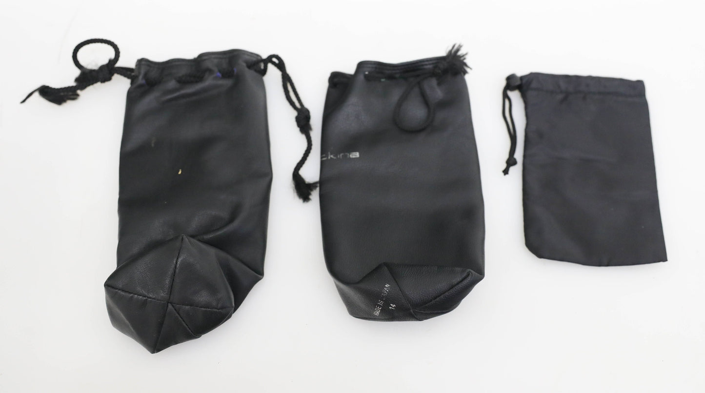 Vintage Soft Camera Lens Cases - Set of 3 - Various Brands