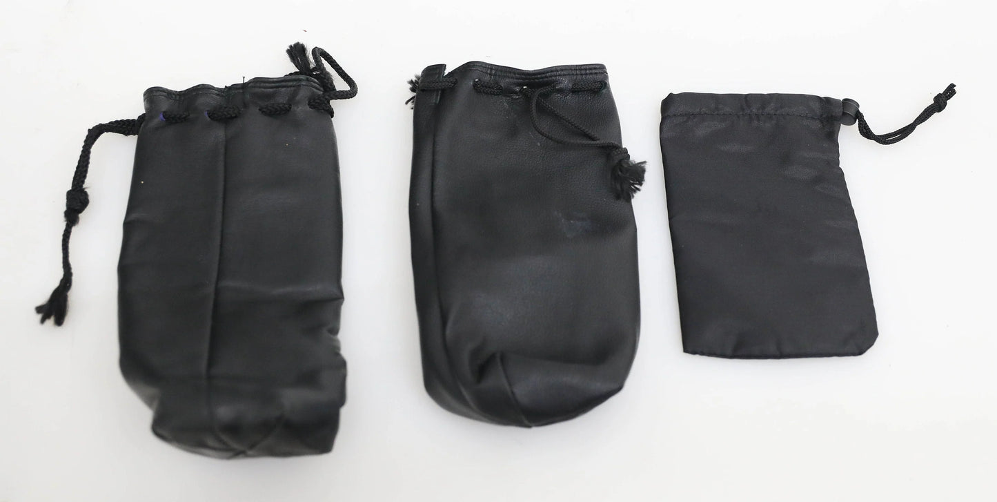 Vintage Soft Camera Lens Cases - Set of 3 - Various Brands