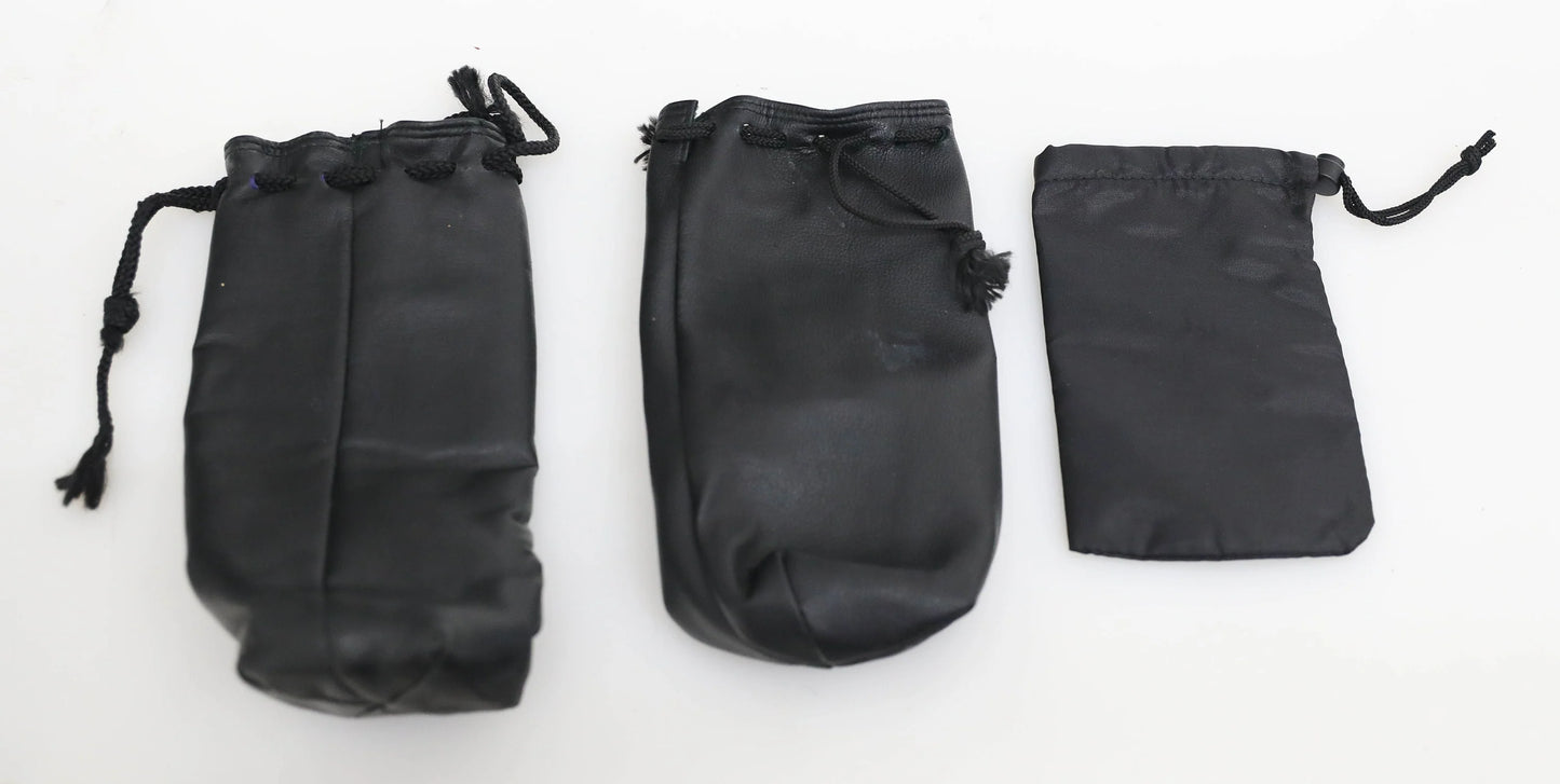 Vintage Soft Camera Lens Cases - Set of 3 - Various Brands