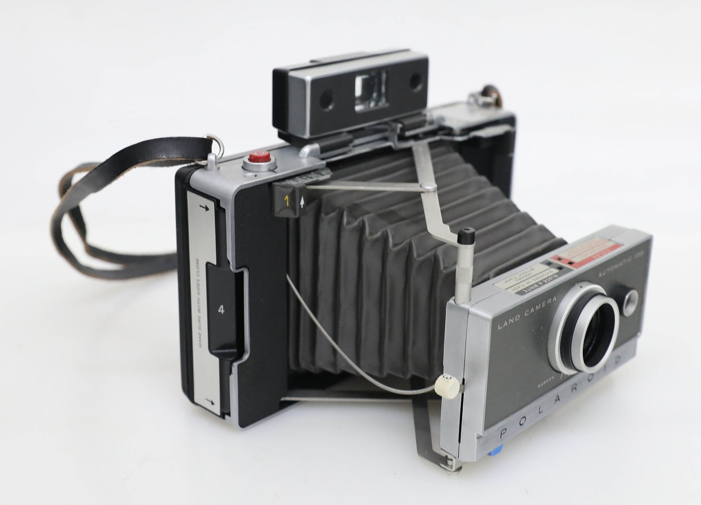 Vintage Polaroid Automatic 100 Land Camera with Case and Flash - PROP/DISPLAY