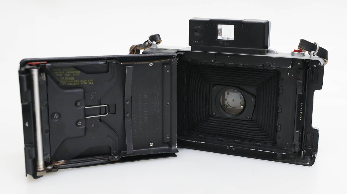 Vintage Polaroid Automatic 100 Land Camera with Case and Flash - PROP/DISPLAY