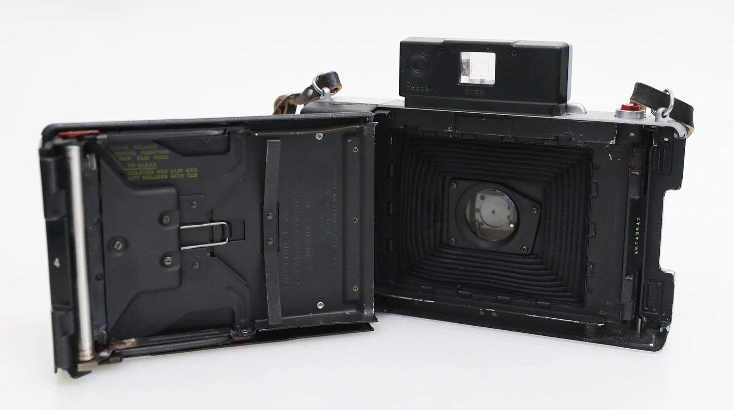 Vintage Polaroid Automatic 100 Land Camera with Case and Flash - PROP/DISPLAY