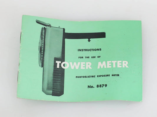 Vintage Sekonic Tower Meter Light Meter Instruction Manual No. 8879