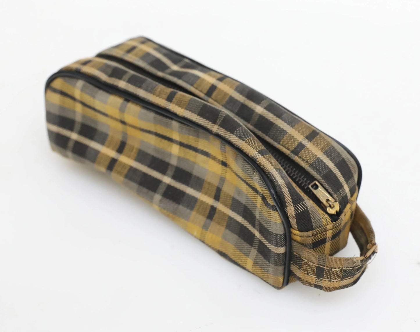 Camera Bag for Point and Shoot Camera - Yellow and Black Plaid