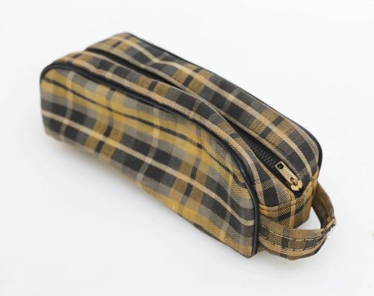 Camera Bag for Point and Shoot Camera - Yellow and Black Plaid