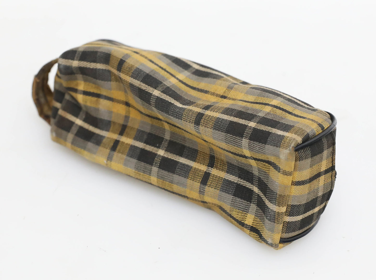 Vintage Plaid Camera Bag – Yellow & Black Point and Shoot Case