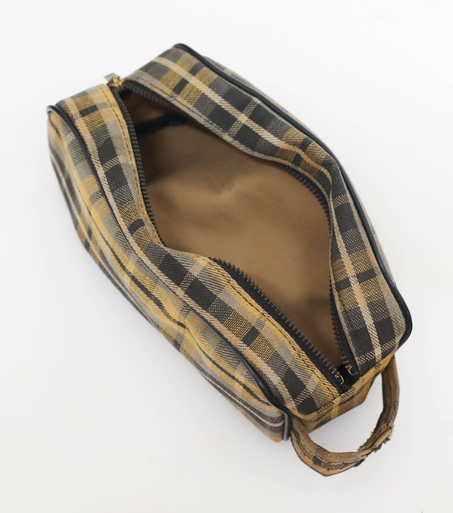 Vintage Plaid Camera Bag – Yellow & Black Point and Shoot Case