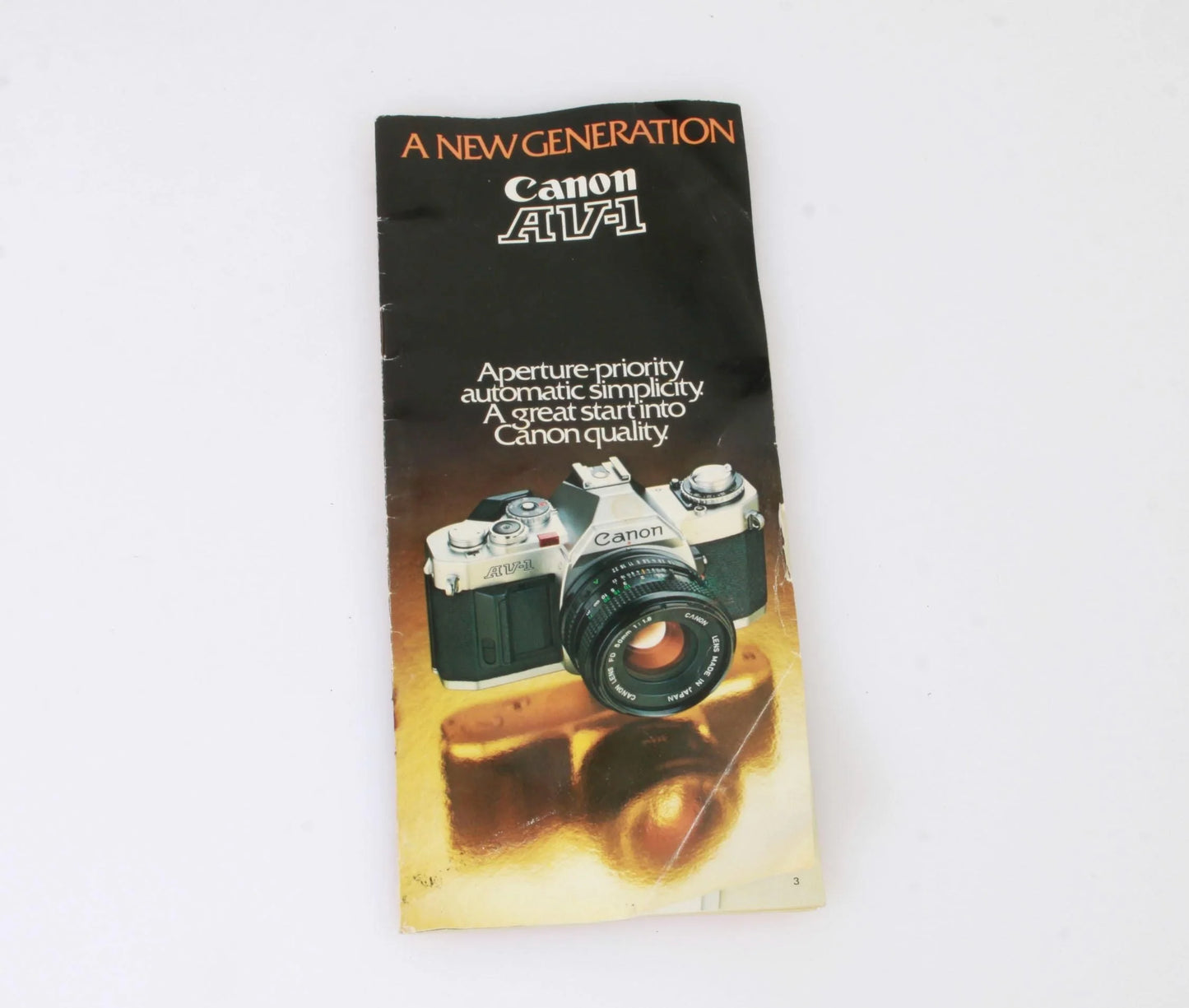 Canon AV-1 brochure