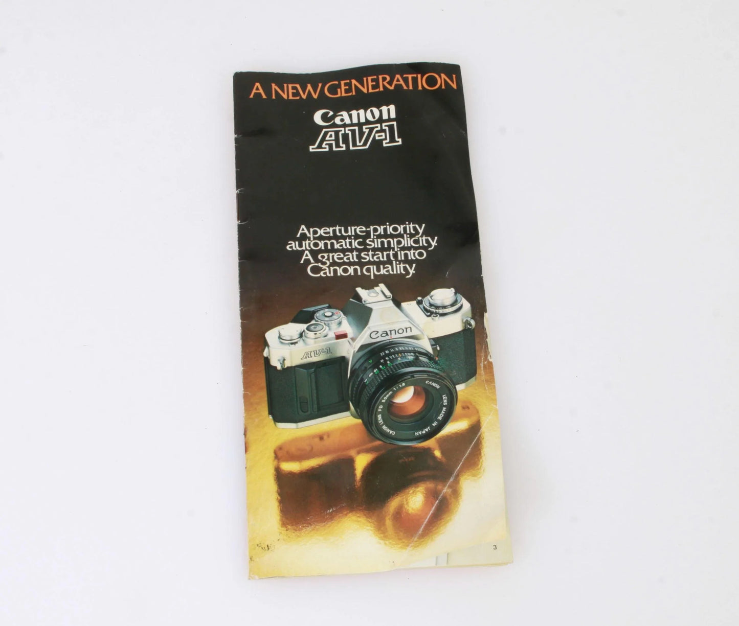 Canon AV-1 brochure