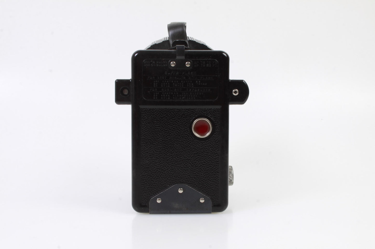 SPARTUS Press Flash  Camera Vintage 1940s Bakelite with old roll film Inside