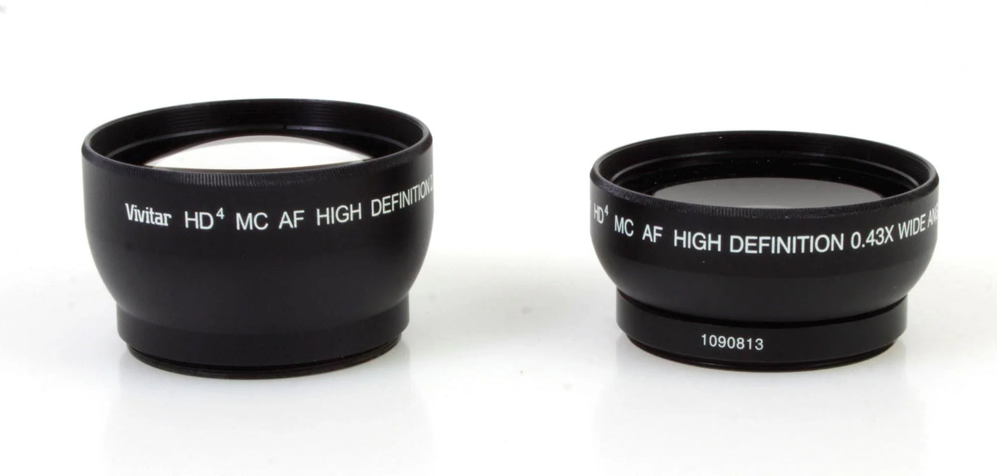 Vivitar 52mm Wide Angle and Telephoto Lens Package