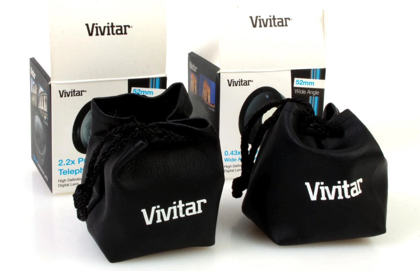 Vivitar 52mm Wide Angle and Telephoto Lens Package