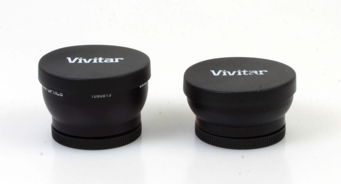 Vivitar 52mm Wide Angle and Telephoto Lens Package