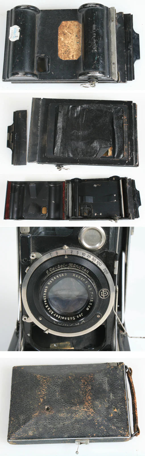 Karvee Folding Camera  w/ 120 film back  (3"1/4 x 4)  and Compur Lens, AS IS