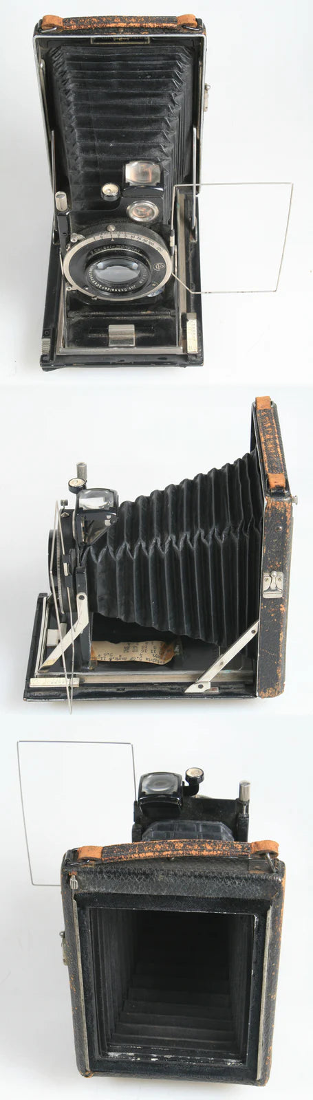 Karvee Folding Camera  w/ 120 film back  (3"1/4 x 4)  and Compur Lens, AS IS