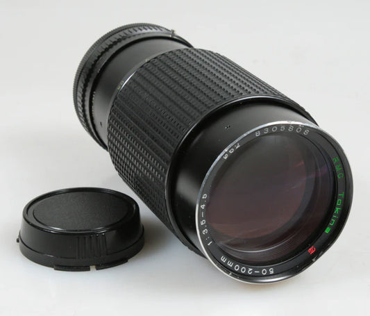 50 - 200MM F 3.5 - 4.5 LENS FOR CANON FD MOUNT W/REAR CAP MANUAL