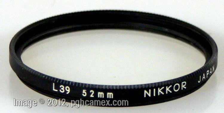 52mm L39 Filter By Nikon