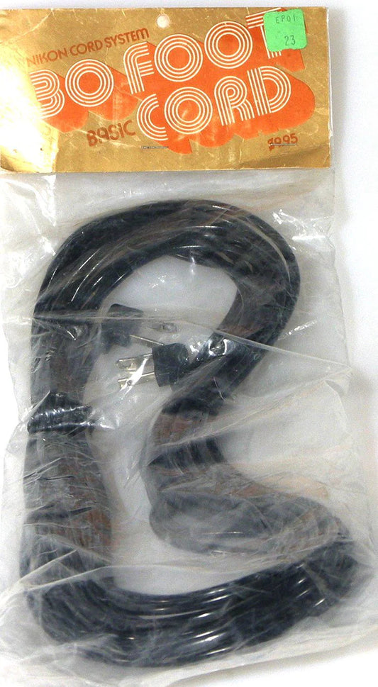 NIKON 30 FT. SYNC CORD AC TO AC. NEW OLD STOCK