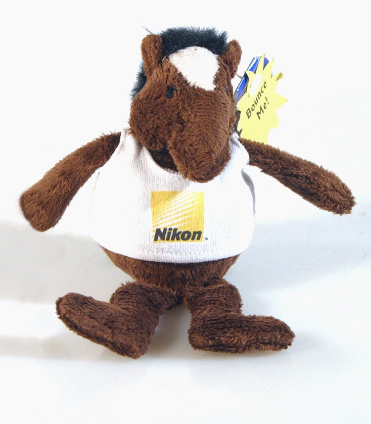 Nikon Horse Plush, Bouncing Dog/Child Toy