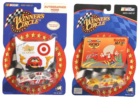 NASCAR THE MUPPET SHOW AND YOSEMITE SAM RACING CARS - SET OF 2 (NEW IN BOX)