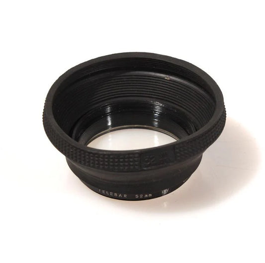 52MM WIDE ANGLE LENS HOOD, RUBBER W/UV FILTER