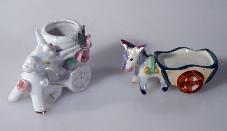 DONKEY PLANTERS , SET OF 2 - JAPAN