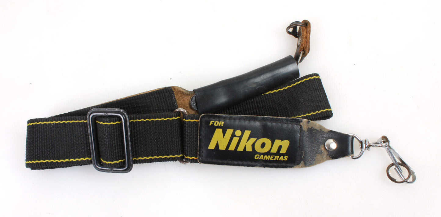 Camera Strap, Wide Black Nikon
