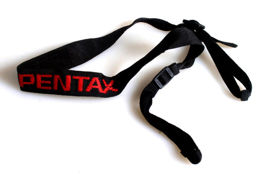 PENTAX BLACK AND RED NICE CAMERA STRAP